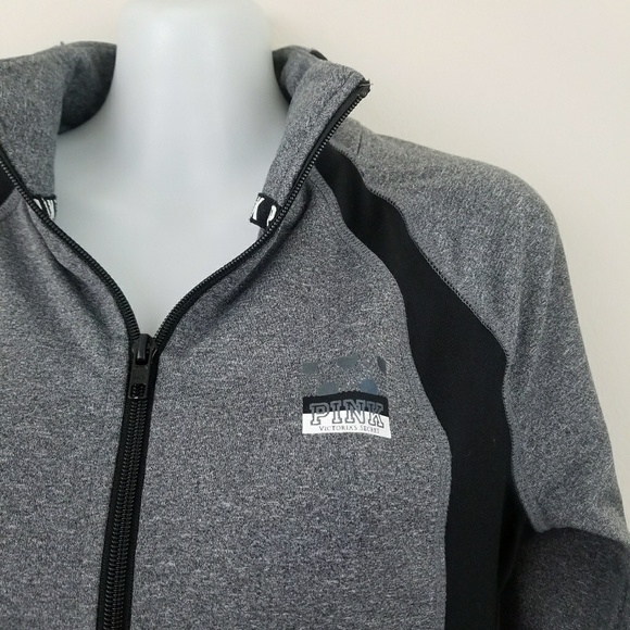 VS PINK | Gray/Black Ultimate Half-Zip Pullover S - Picture 2 of 6